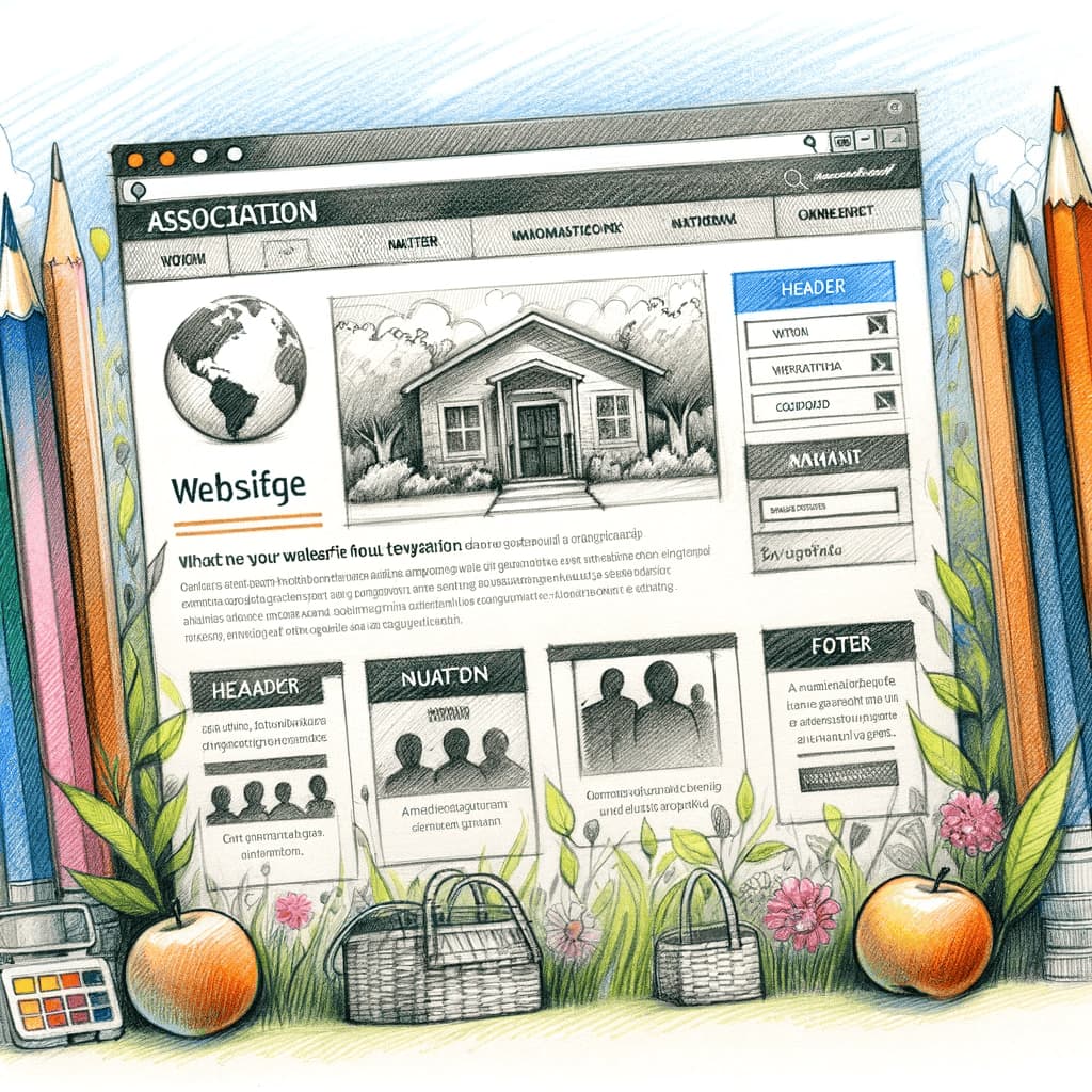 Le site web d'une association