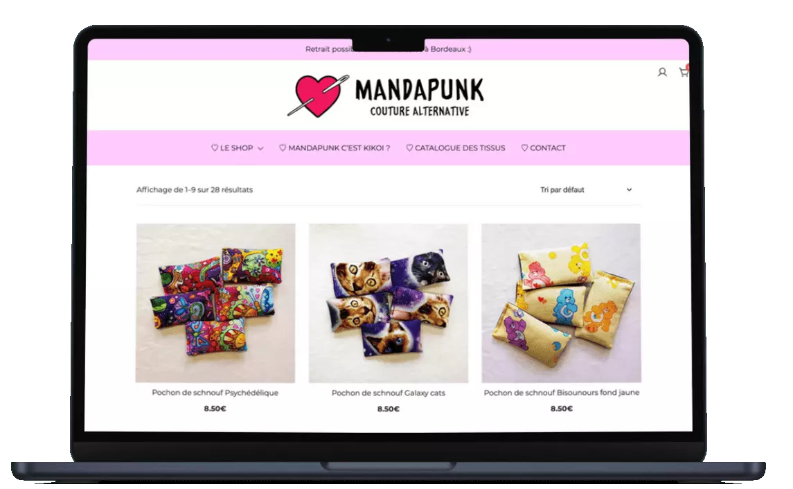 Aperçu du site Mandapunk